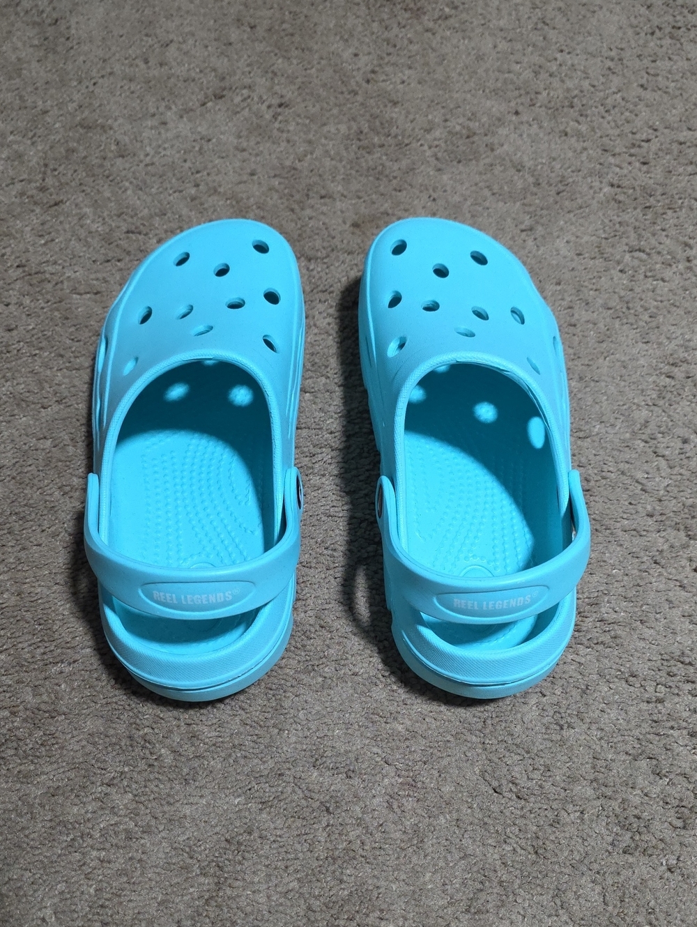 NWOT Reel Legends Aqua Blue Clog Sandals Size 8